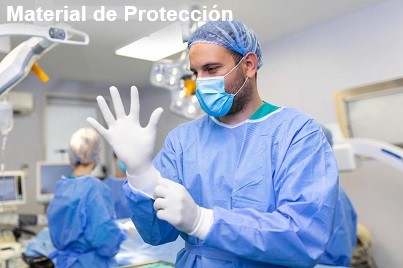 Batas quirúrgicas, de pacientes, gorros, mascarillas 